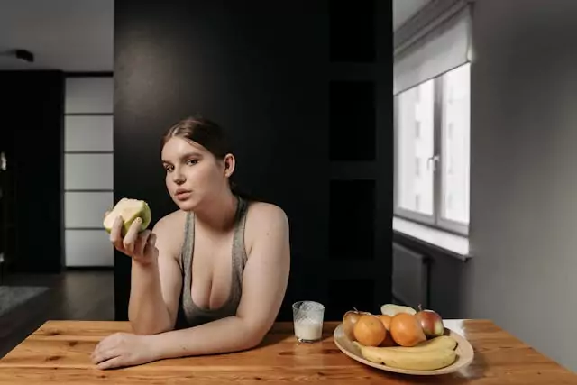 девушка худеет